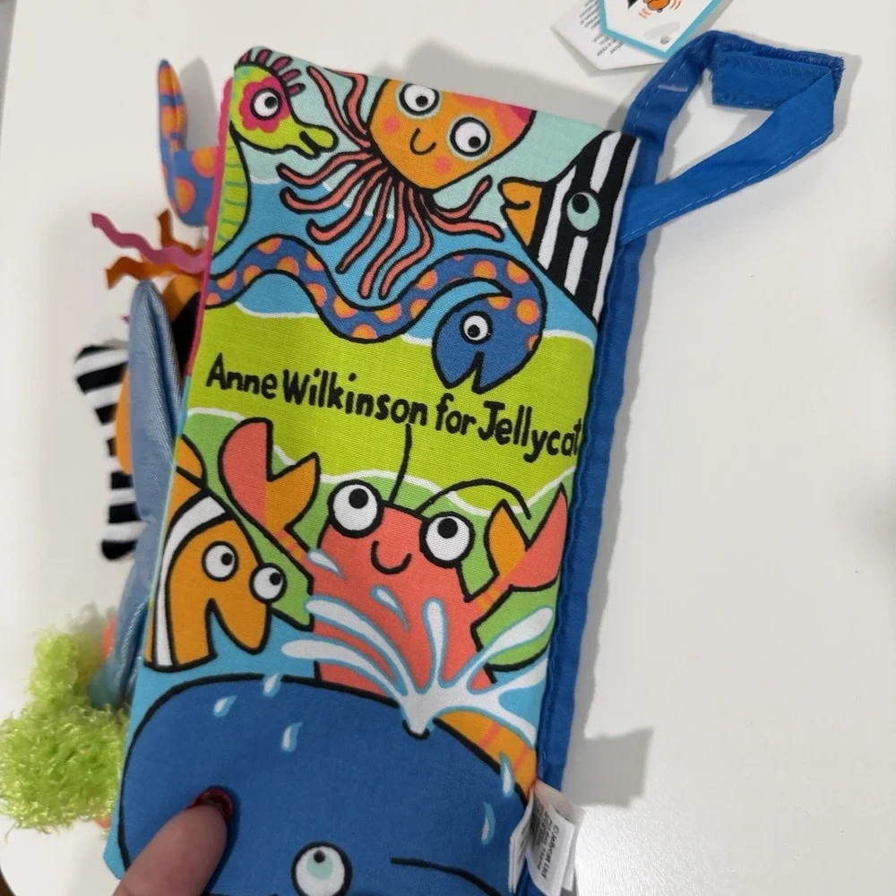 Jellycat Sea Tails‎ Soft Activity Book Anne Wilkinson Baby Cloth Toy